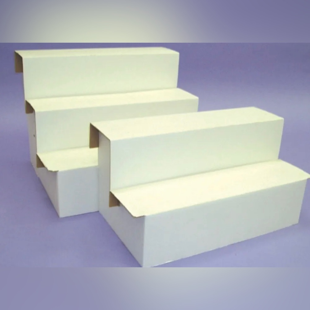 Cardboard Shoe Display   - 2 - 3 Step Pack Of 4